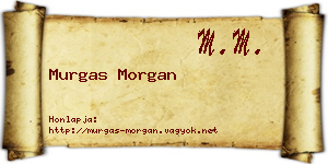 Murgas Morgan névjegykártya